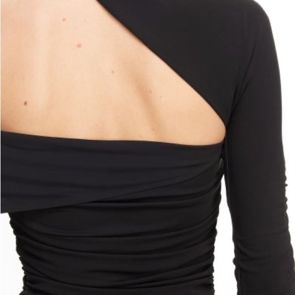 SOLD OUT Mugler H&M Gathered One-Shoulder Mini Dress - Picture 7 of 8